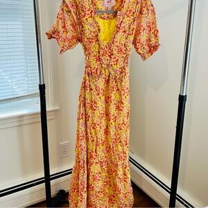 Banjanan Floral Maxi/Midi Dress Size S